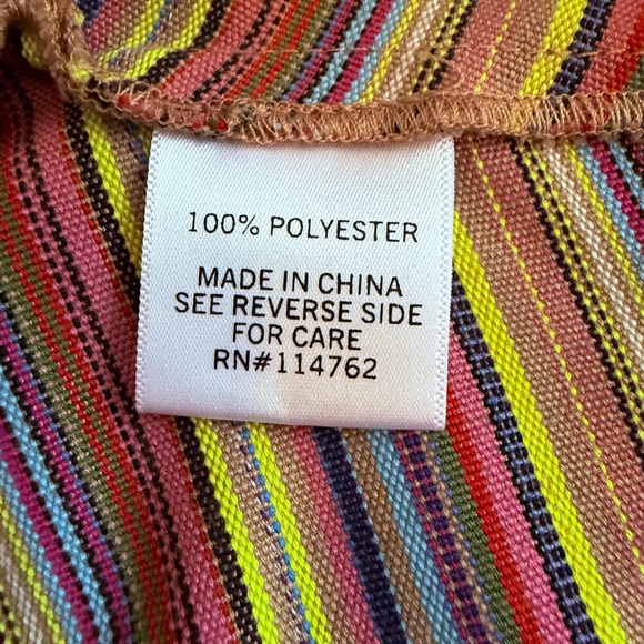 Retro Rainbow Chevron A-Line Skirt Size S - Picture 7 of 7